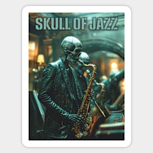 Skull of Jazz Sticker